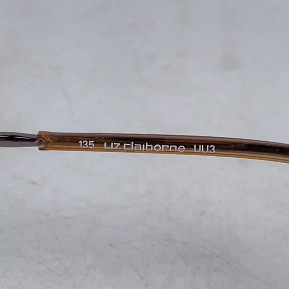LIZ‎ CLAIBORNE L201 UU3 Eyeglasses Frame Womens Brown Metal Full Rim 51-18-135